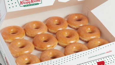 Krispy Kreme dozen of doughnuts